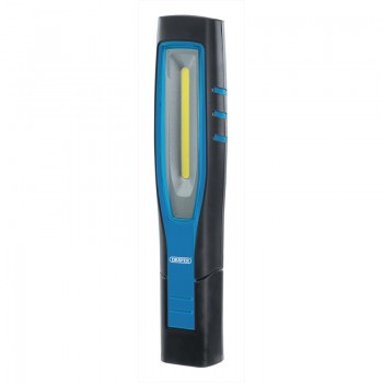 COB/SMD LED Rechargeable Inspection Lamp, 7W, 700 Lumens, Blue, 1 x USB Cable, 1 x USB Charger