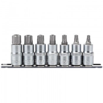 Draper TX-STAR® Security Socket Bit Set, 1/2” Sq. Dr., 55mm (7 Piece) Draper TX-STAR® Security Socket Bit Set, 1/2” Sq. Dr., 55mm (7 Piece)