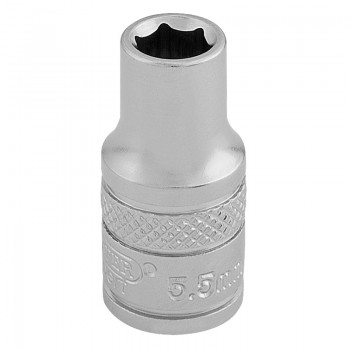 Socket, 1/4&rdquo; Sq. Dr., 5.5mm