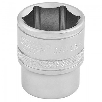6 Point Imperial Socket, 3/8&rdquo; Sq. Dr., 3/4&rdquo;