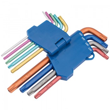 Draper TX-STAR® Security Coloured Key Set (9 Piece)