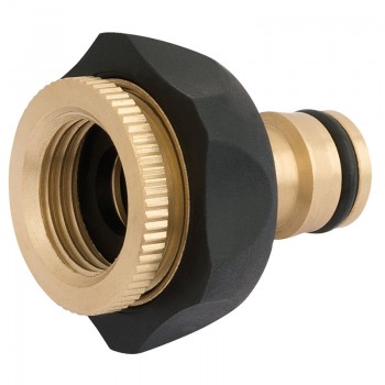 Brass and Rubber Tap Connector, 1/2 - 3/4&rdquo;