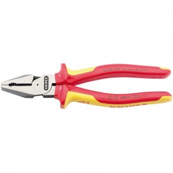 Knipex 02 08 200UKSBE VDE Fully Insulated High Leverage Combination Pliers, 200mm