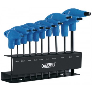 Metric T-Handle Hex Key Set (10 Piece)