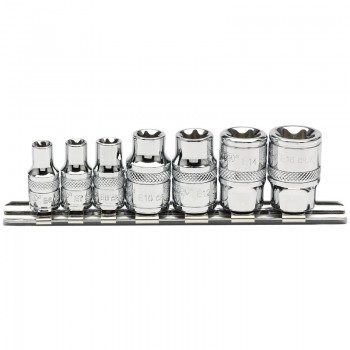 Draper TX-STAR® Socket Set, 1/4&rdquo; and 3/8&rdquo; Sq. Dr. (7 Piece)
