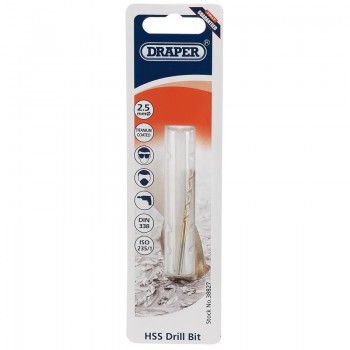 HSS Titanium Drill Bit, 2.5mm