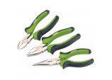 Soft Grip Pliers Set, Green (3 Piece)