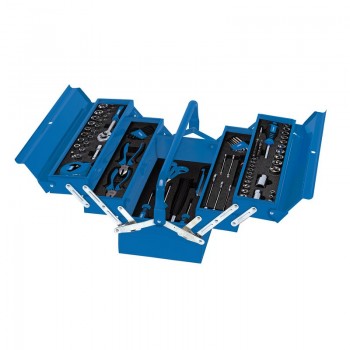 Tool Kit in Steel Cantilever Toolbox (126 Piece)