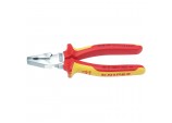 Knipex 02 06 180 Fully Insulated High Leverage Combination Pliers, 180mm