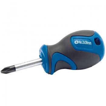 Soft Grip Cross Slot Screwdriver, No.2 x 38mm