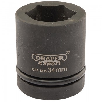 Expert HI-TORQ® 6 Point Impact Socket, 1&rdquo; Sq. Dr., 34mm