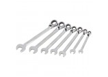 Draper HI-TORQ® Metric Reversible Ratcheting Combination Spanner Set (7 Piece)