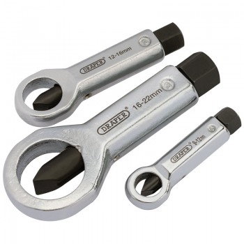 Nut Splitter Set, 9 - 22mm (3 Piece) Nut Splitter Set, 9 - 22mm (3 Piece)