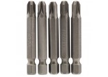 PZ Type Insert Bit, 1/4&rdquo; Hex, 50mm Long, No.3 (Pack of 5)