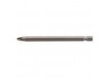 PZ Type Insert Bit, 1/4&rdquo; Hex, 100mm Long, No.2 (Pack of 1)