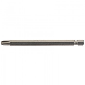 Cross Slot Insert Bit, 1/4&rdquo; Hex, 100mm Long, No.3 (Pack of 1)