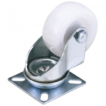 Swivel Plate Fixing Nylon Wheel, 75mm Diameter, S.W.L. 70kg Swivel Plate Fixing Nylon Wheel, 75mm Diameter, S.W.L. 70kg