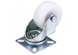Swivel Plate Fixing Nylon Wheel, 100mm Diameter, S.W.L. 125kg