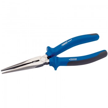 Heavy Duty Soft Grip Long Nose Pliers, 200mm