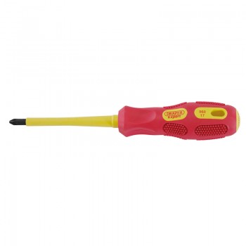 VDE Approved Fully Insulated PZ TYPE Screwdriver, No.2 x 100mm (Display Packed)