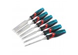 Soft Grip &rsquo;Pound Thru&rsquo; Bevel Edge Wood Chisel Set, 140mm (6 Piece)