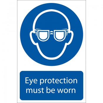 Eye Protection&rsquo; Mandatory Sign, 200 x 300mm