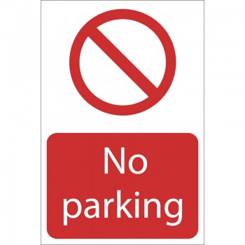 No Parking&rsquo; Prohibition Sign, 200 x 300mm