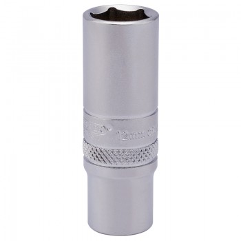 6 Point Deep Socket, 1/4&rdquo; Sq. Dr., 12mm