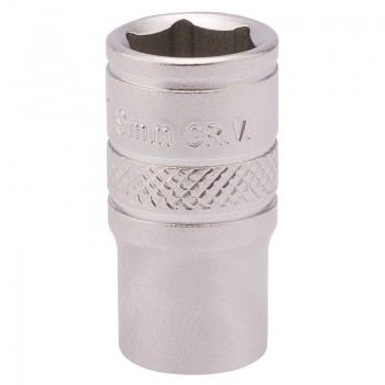 Socket, 1/4&rdquo; Sq. Dr., 9mm