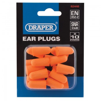 Ear Plugs (Pack of 10 Pairs)
