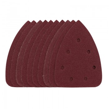 Detail Sanding Sheets with Hook and Loop, 140mm, 80 Grit, SSD6 (Pack of 10)