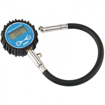 Digital Tyre Pressure Gauge with 300mm Flexible Hose