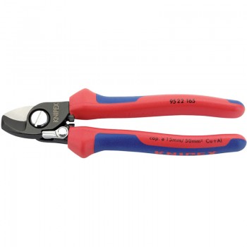 Knipex Copper or Aluminium Only Cable Shear with Sprung Heavy Duty Handles, 165mm
